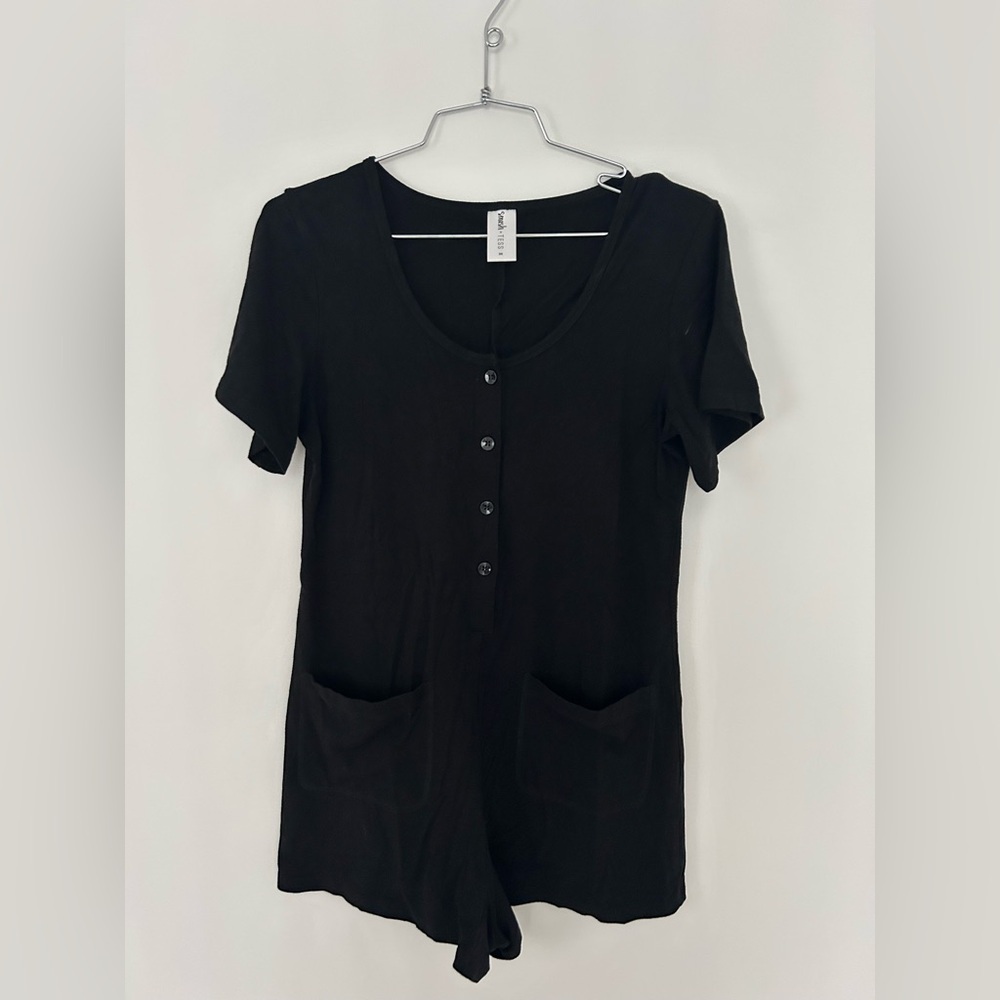 Smash & Tess High Tide shorty romper black